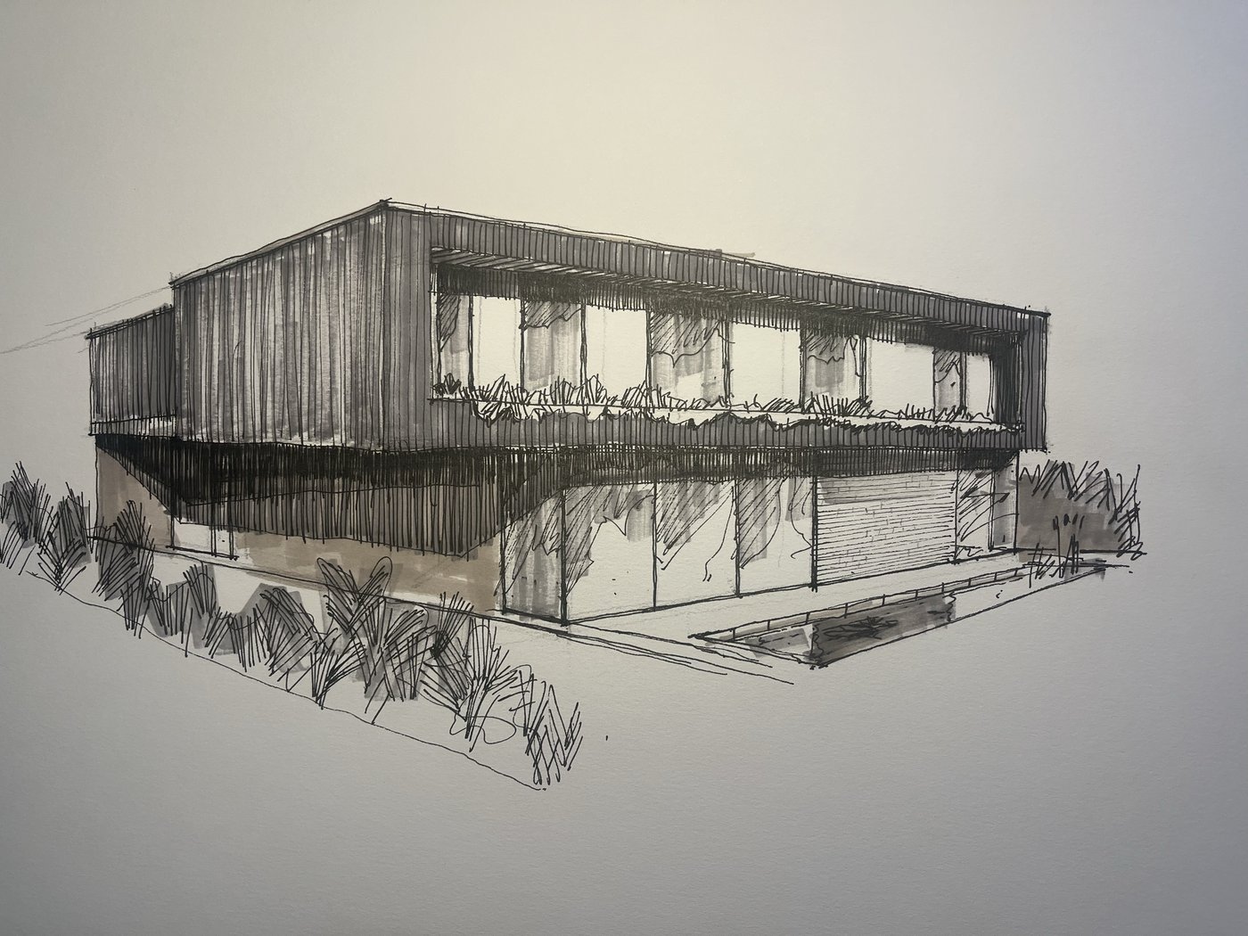 Concept sketch of a Fourfields development